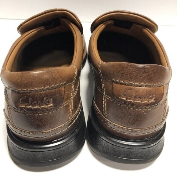 Clarks Men’s Escalade Step, Brown Slip-On Loafers, Size 10.5 M main image 6